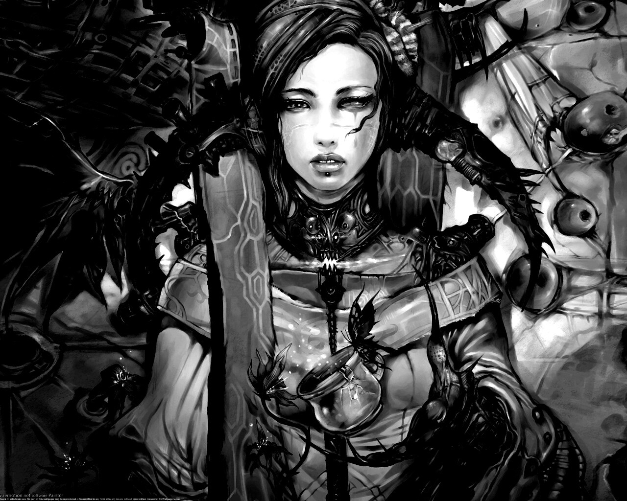 Странная девушка обои