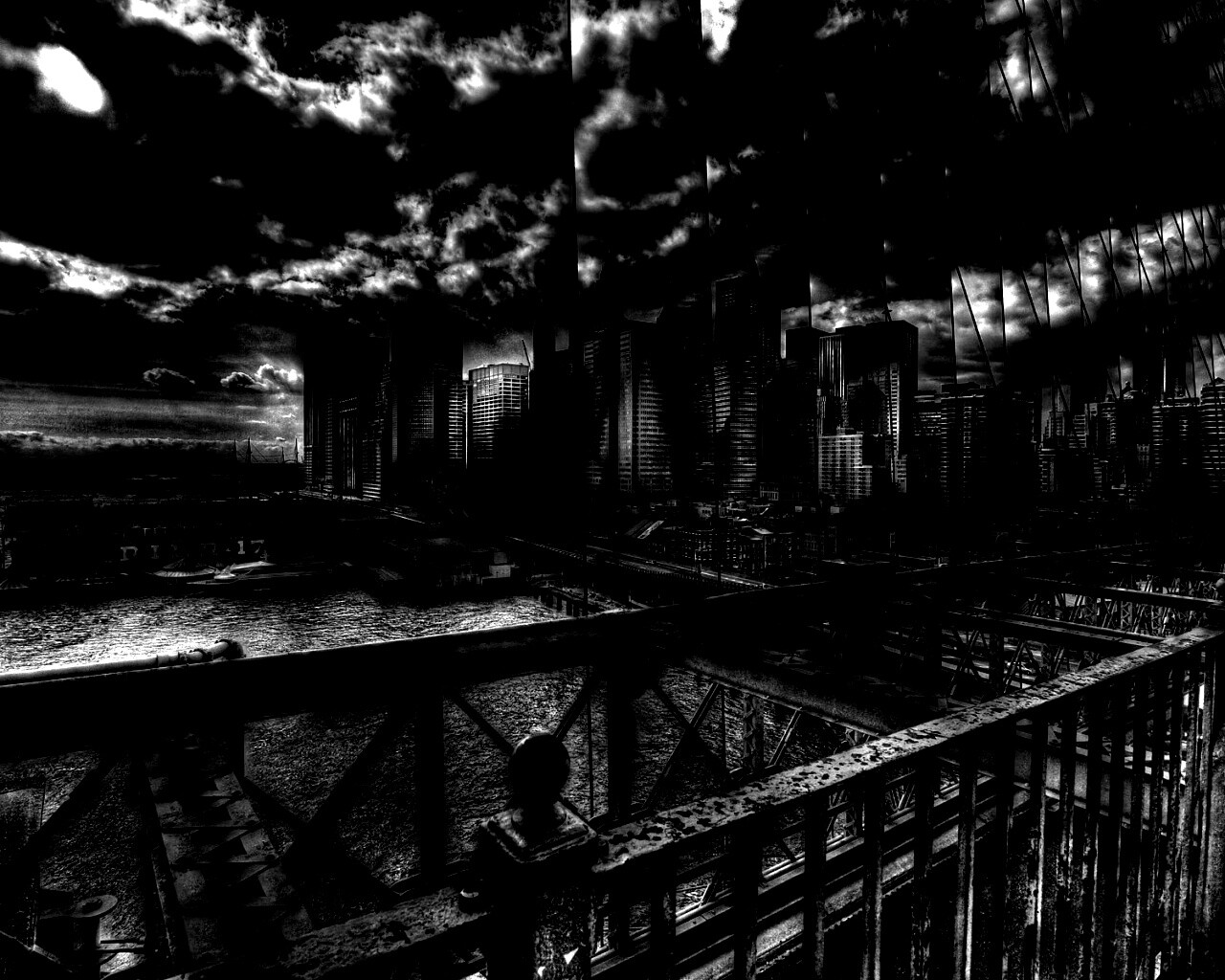 Вид с моста обои