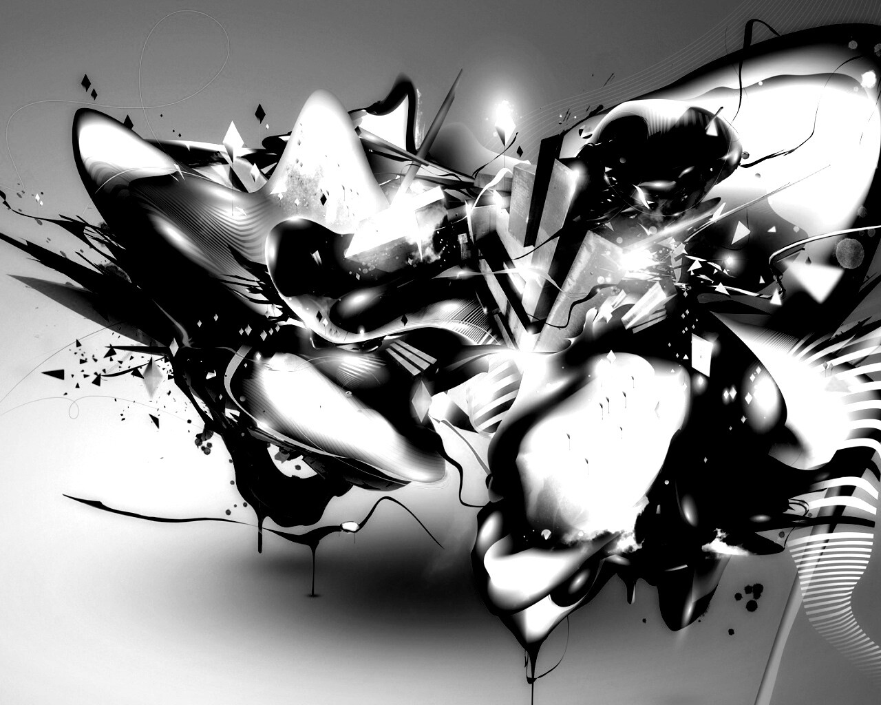 Яркая абстракция обои