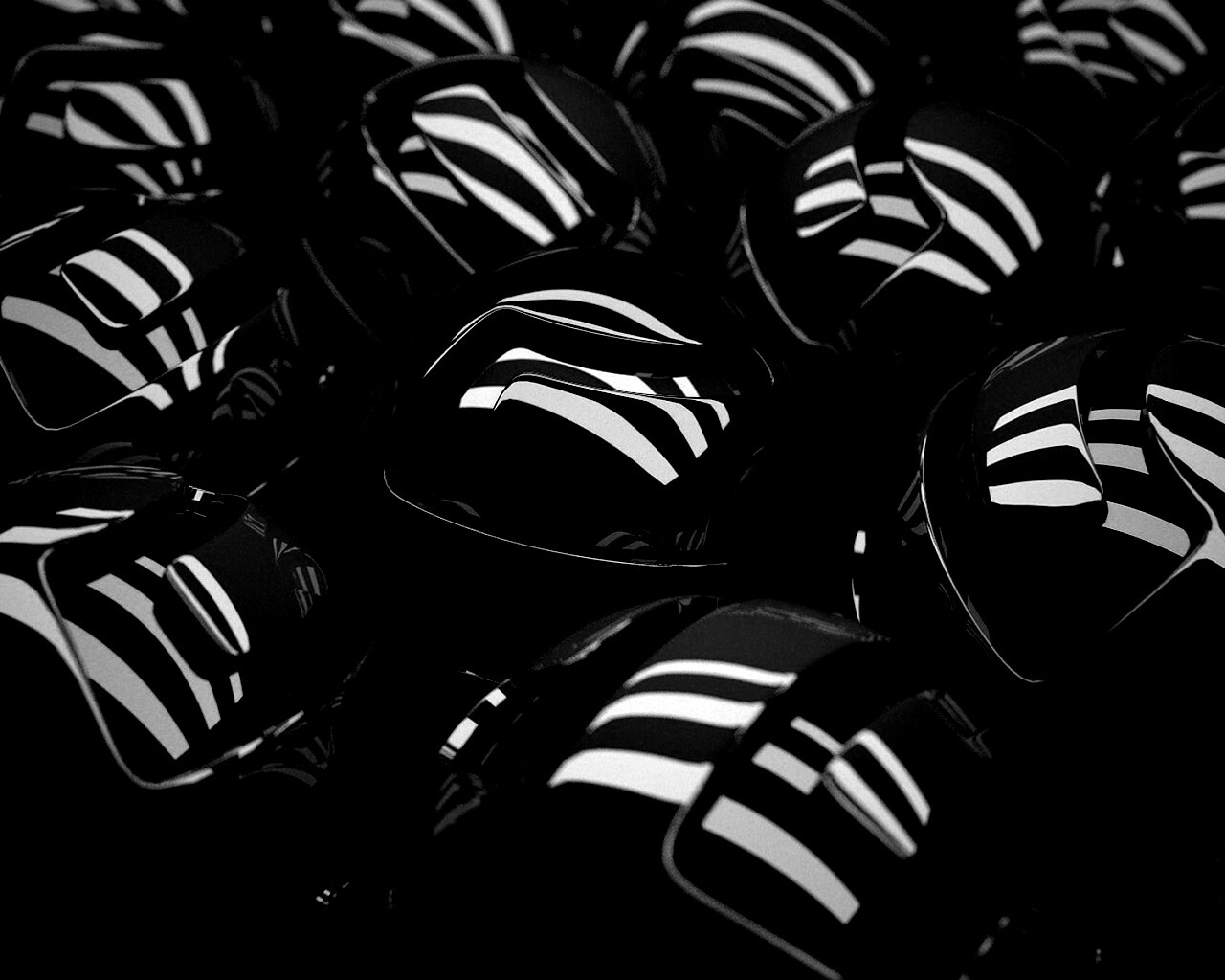 Красные объемные шарики обои