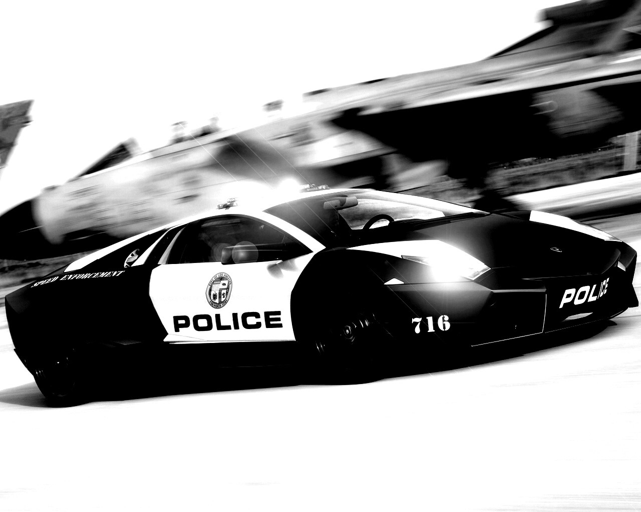 Полицейска Lamborghini из NFS обои