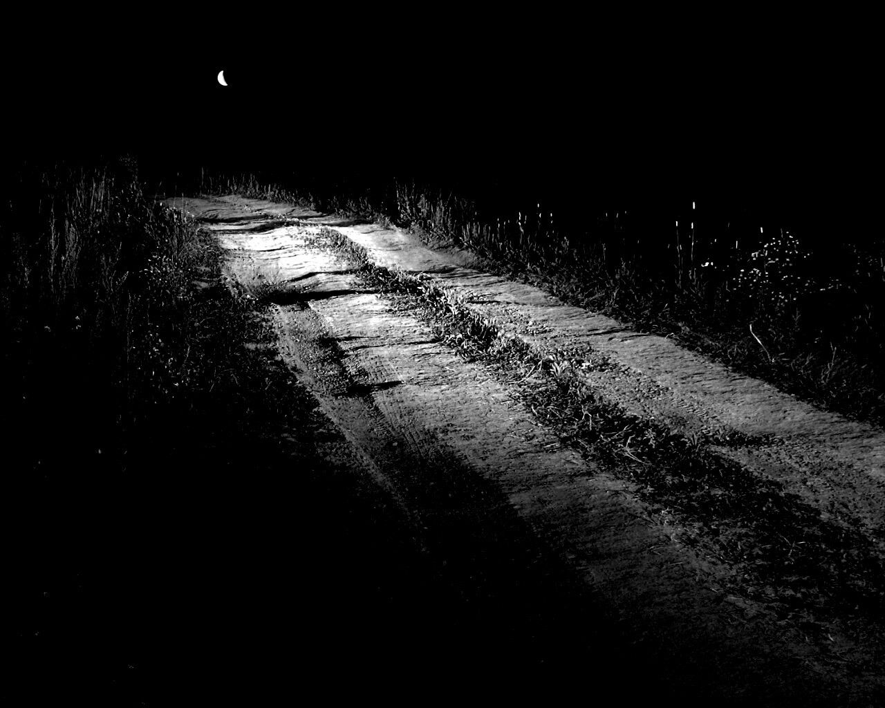 Ночная дорога обои