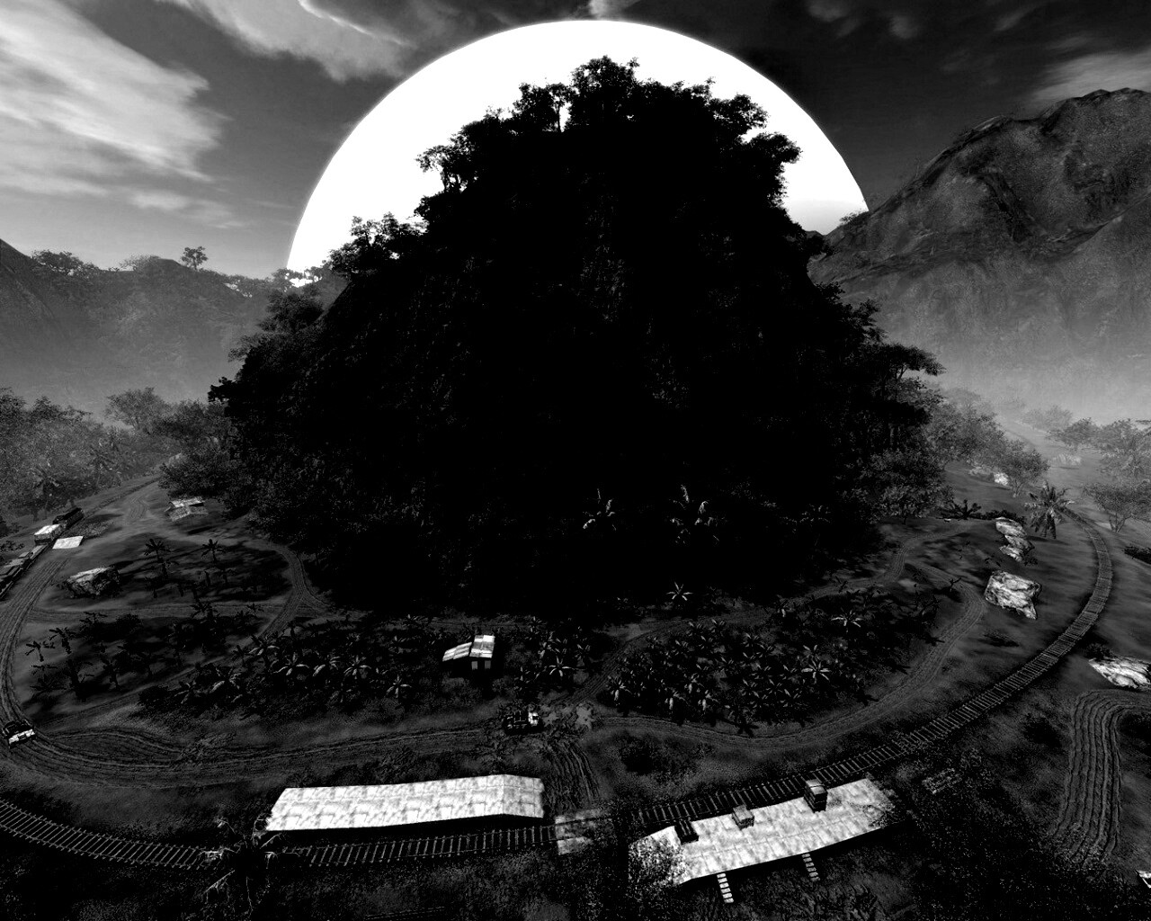 Железная дорога в тропиках из Crysis обои