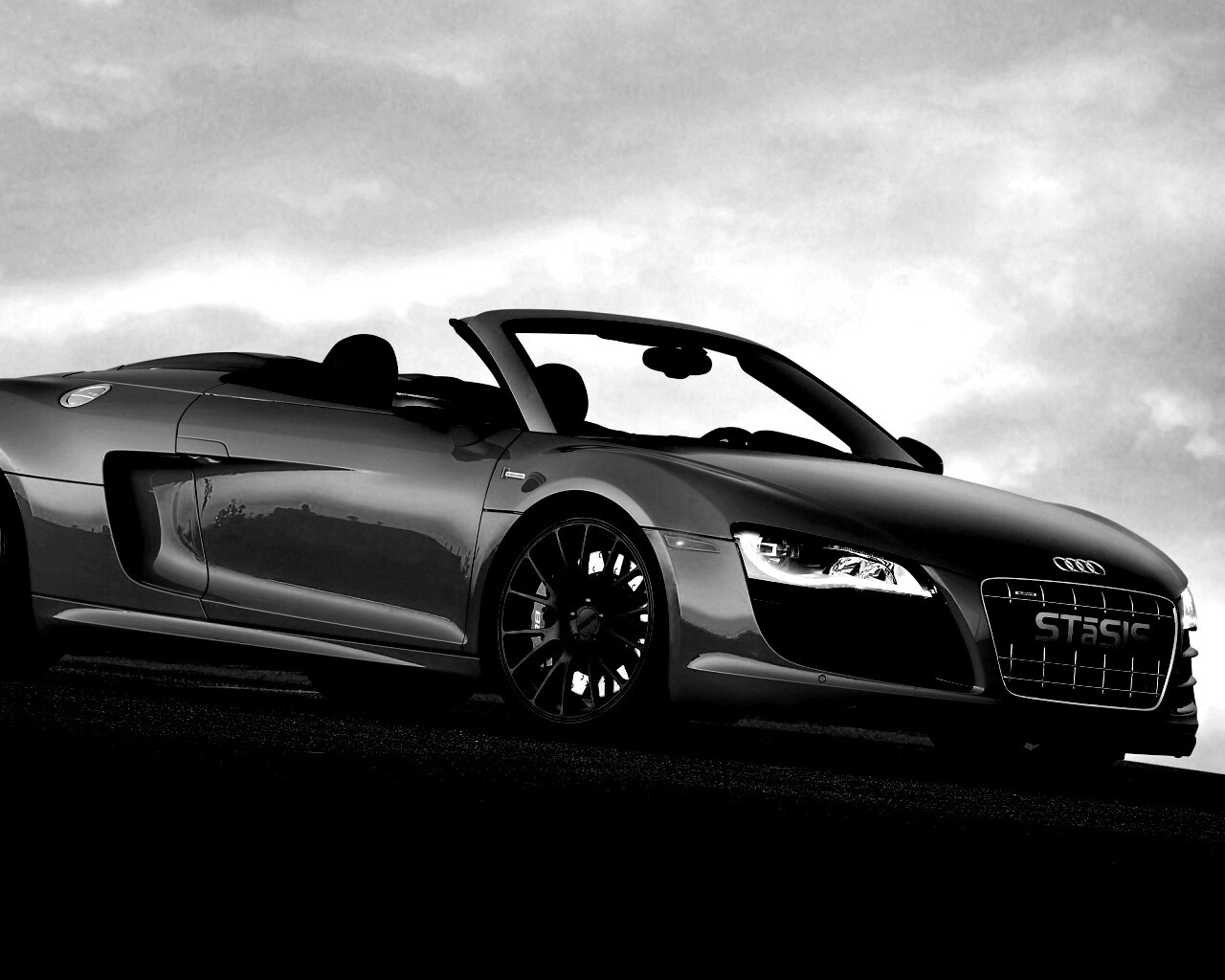 Красная Audi обои