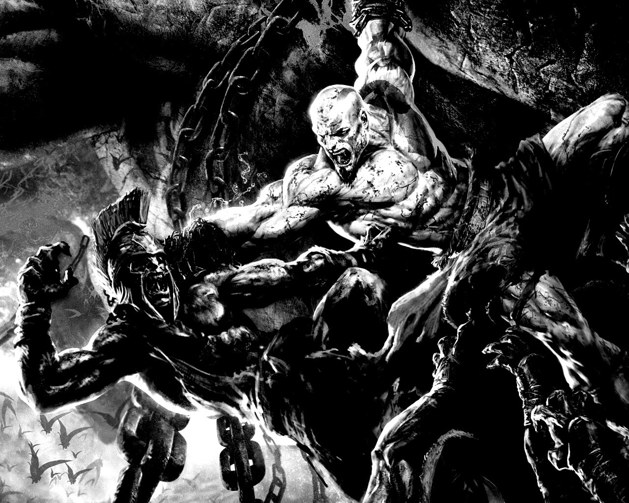 Бог войны обои