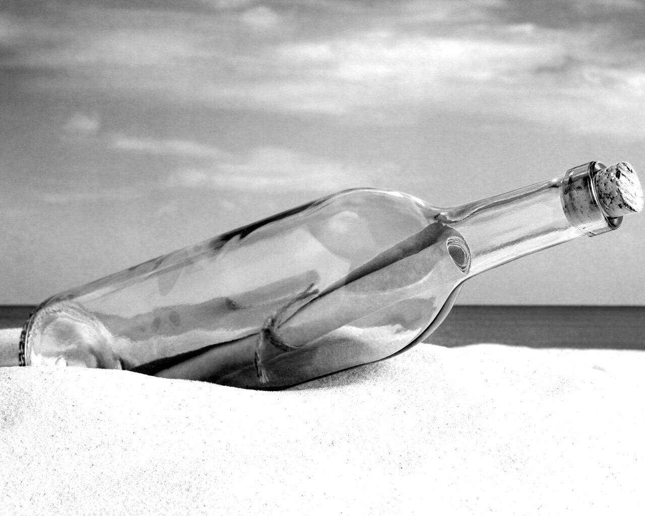 Послание в бутылке обои