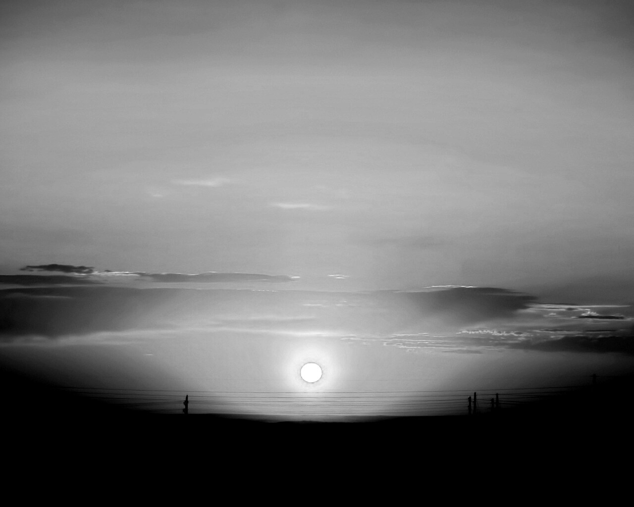 Сказочный закат обои