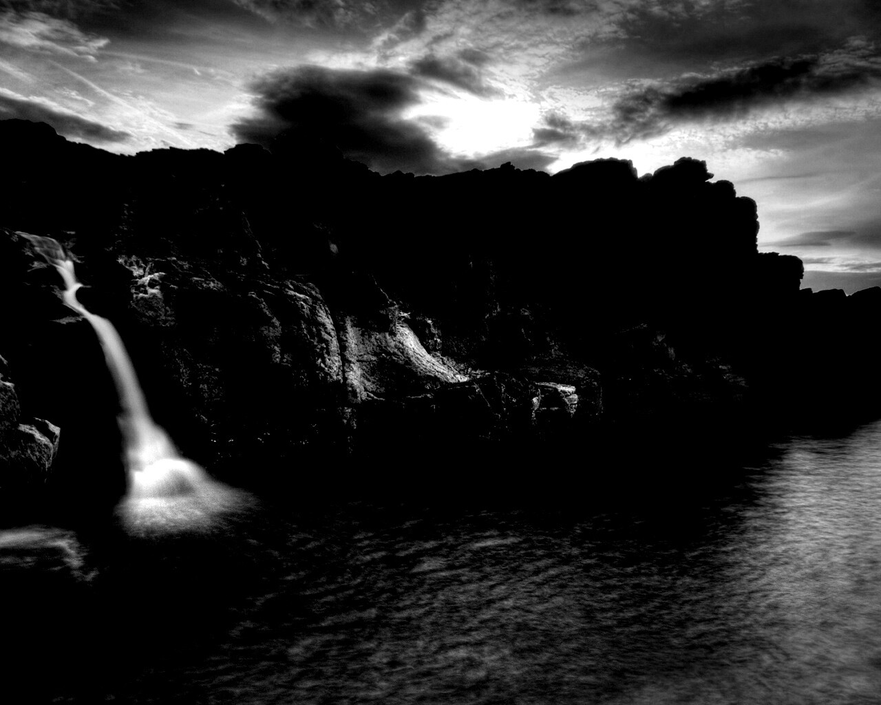 Прибрежные скалы обои