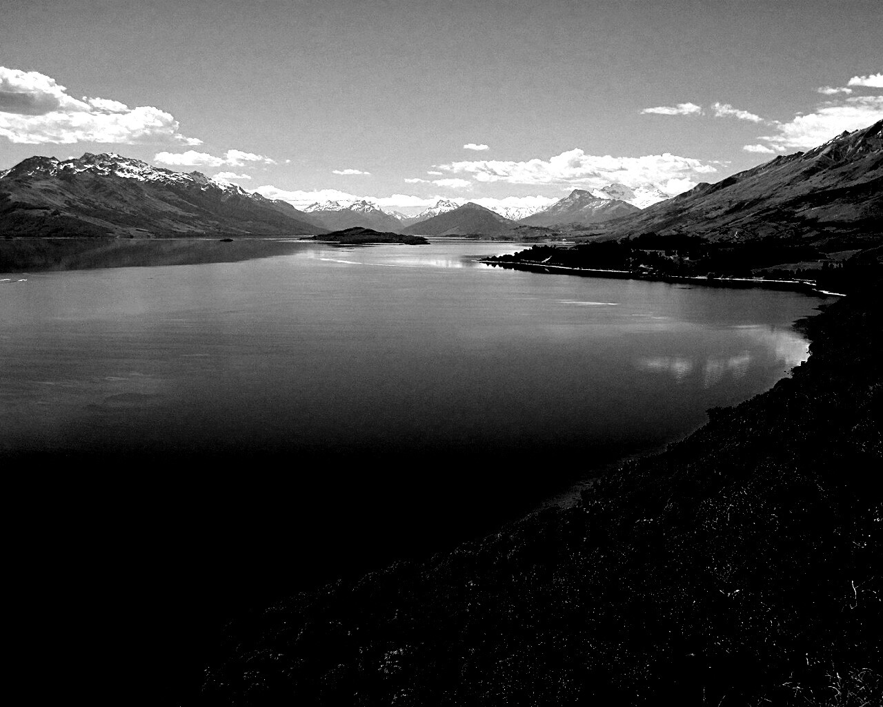 Горное озеро обои