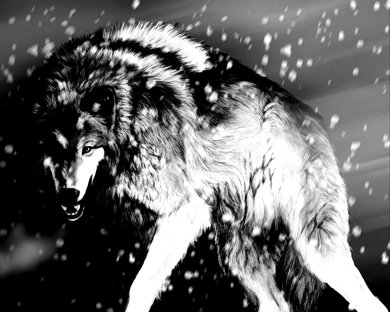 Охота на волка обои