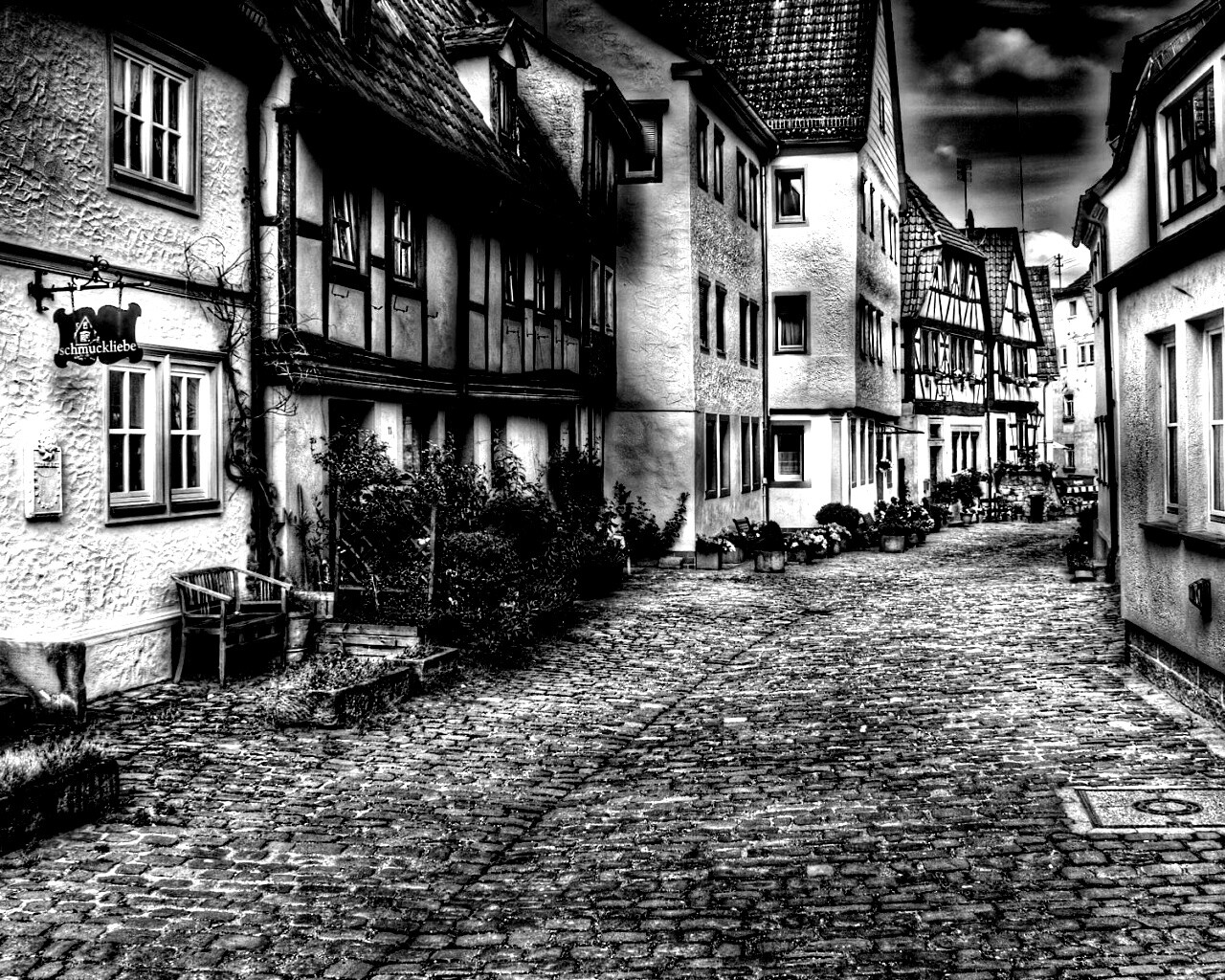 Старый городок обои