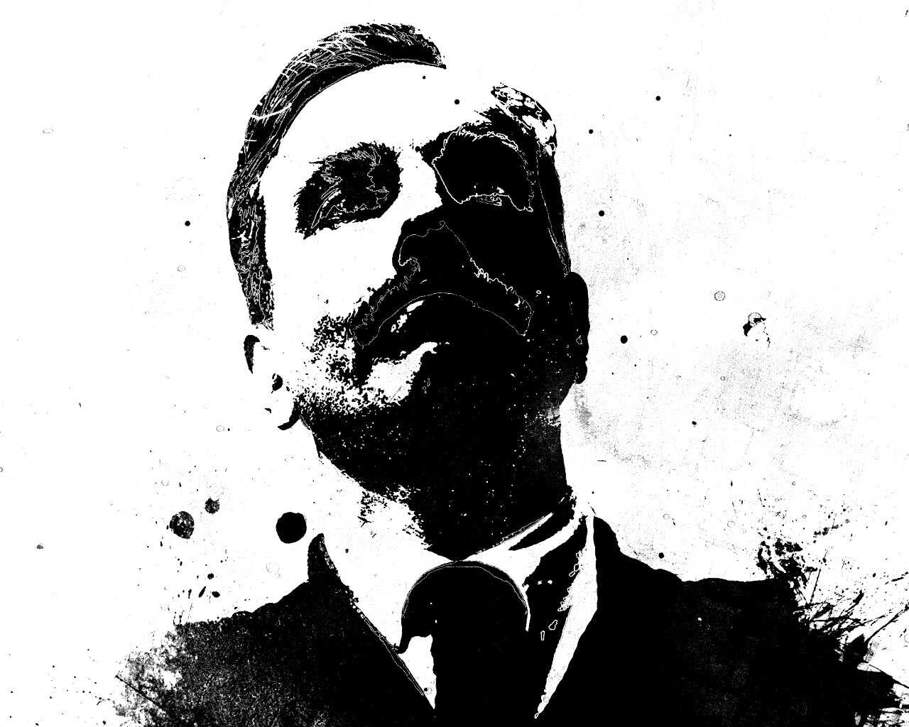 Мужчина в костюме обои