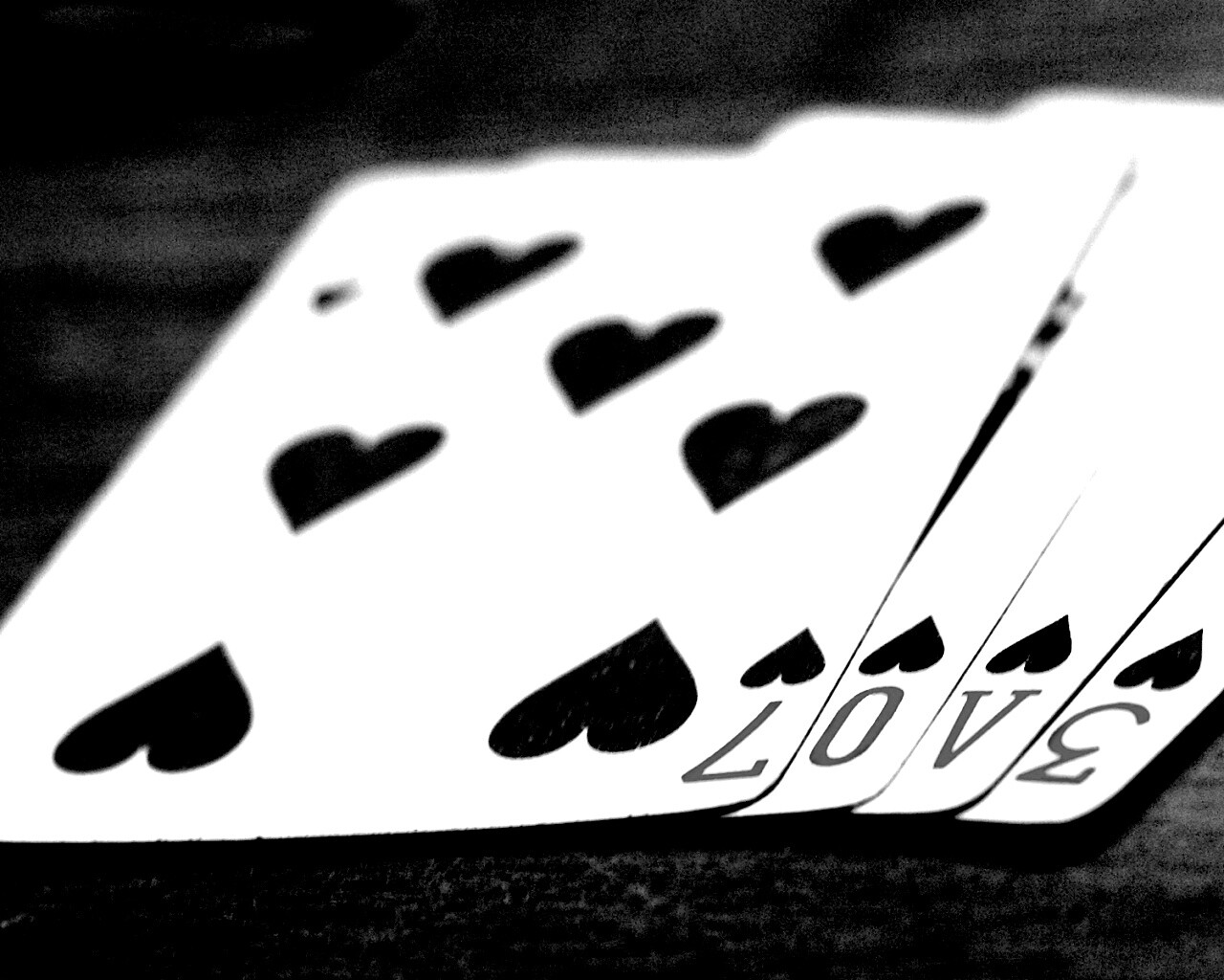 Любовь и карты обои