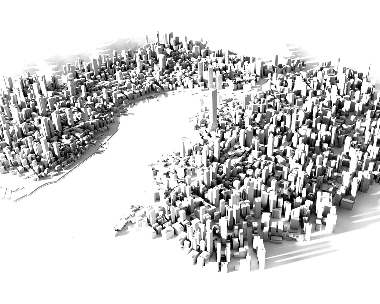 Город из Mirrors Edge обои