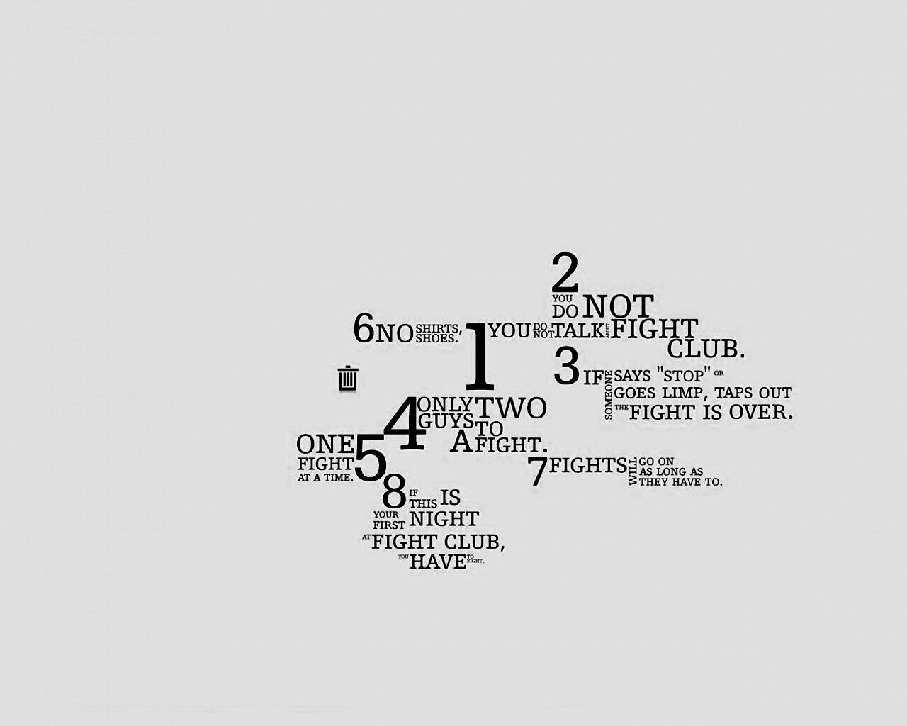 Правила бойцовского клуба обои