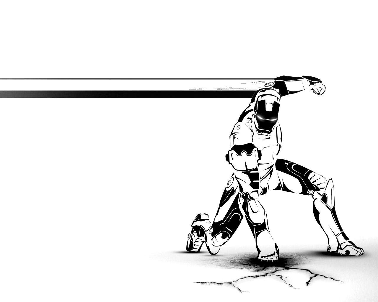 Векторный Железный Человек обои