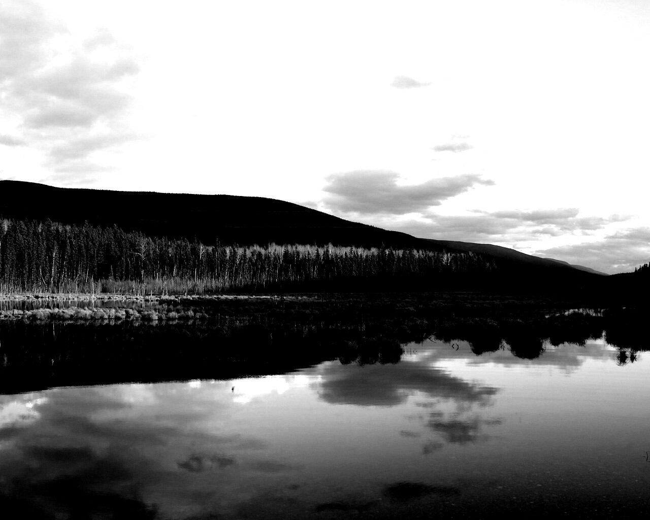 Осеннее озеро обои