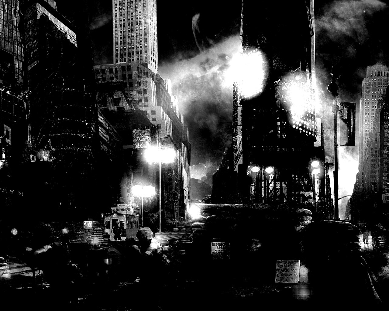 Укрепления на Таймс-сквер обои