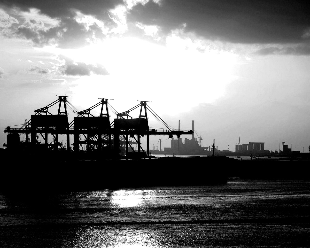 Грузовой порт обои