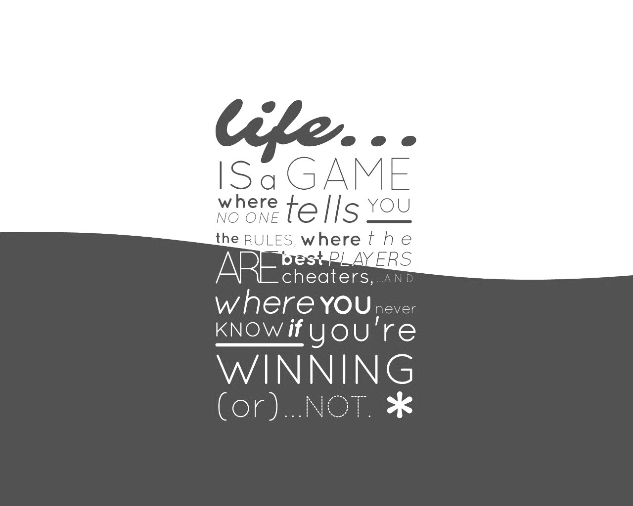 Жизнь - игра обои