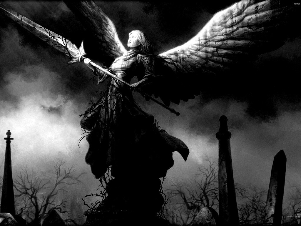 Ангел с мечом обои