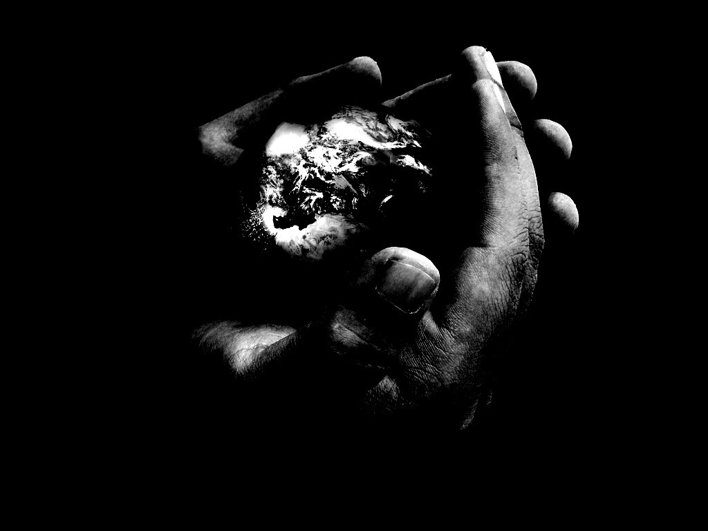 Мир в руках обои