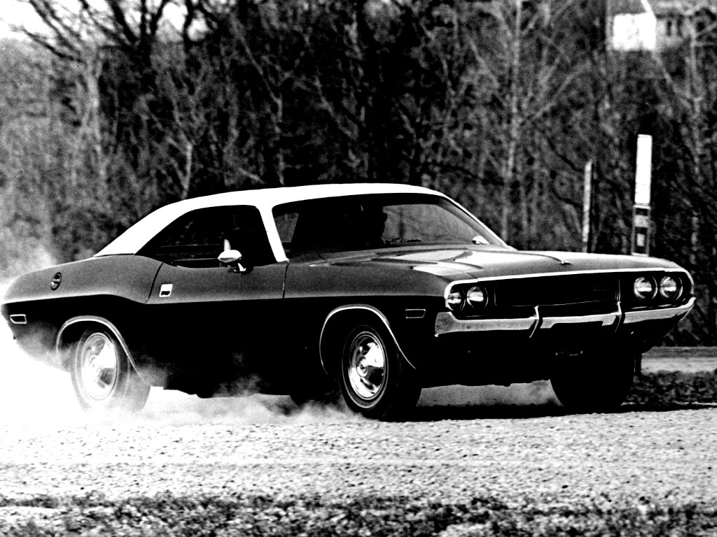 Черно-белое фото Dodge обои