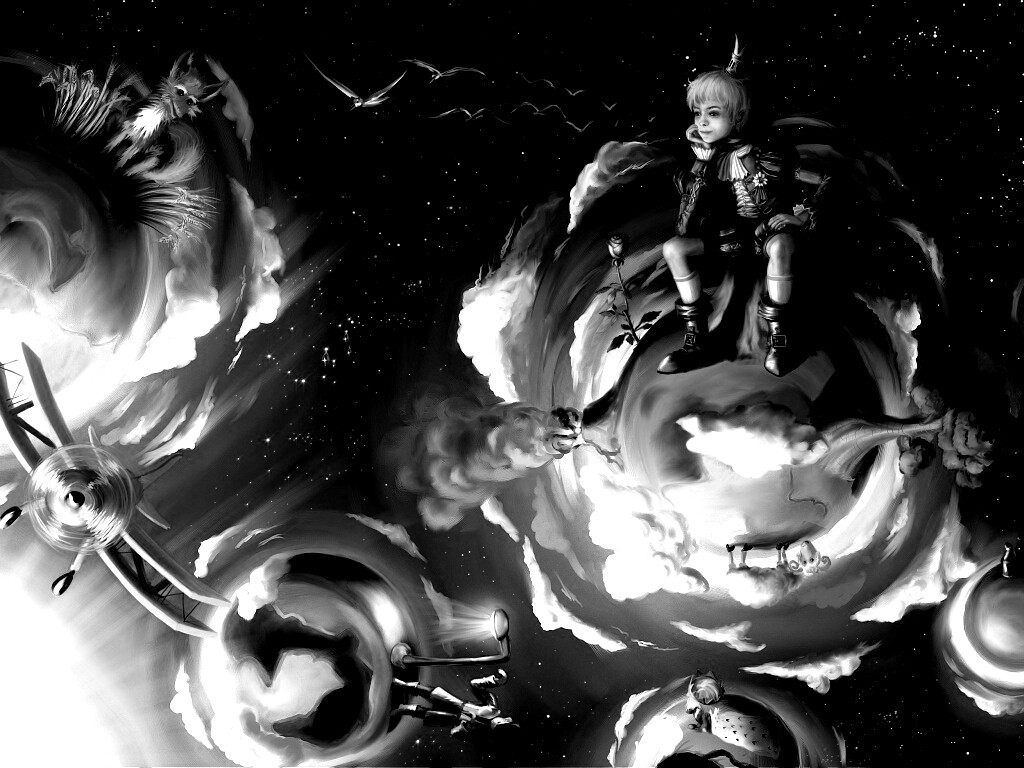 Арт на сказку Маленький Принц обои