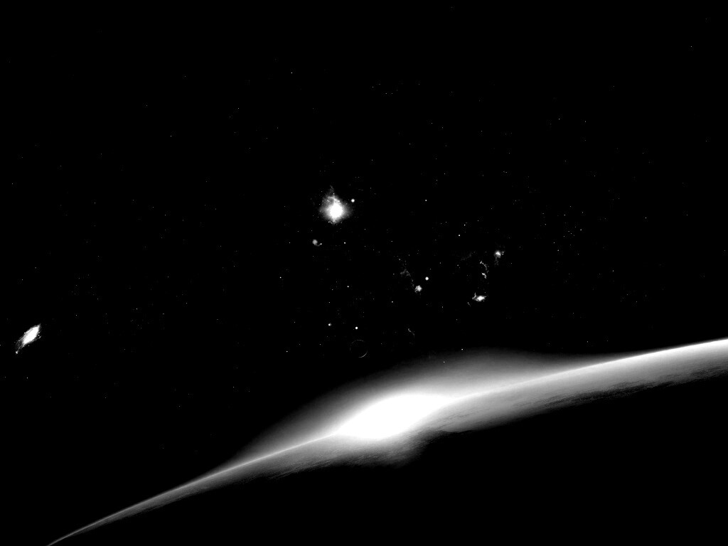 Восход в космосе обои