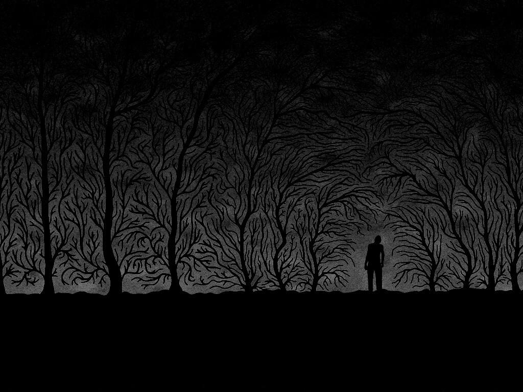 Смыкающиеся деревья обои