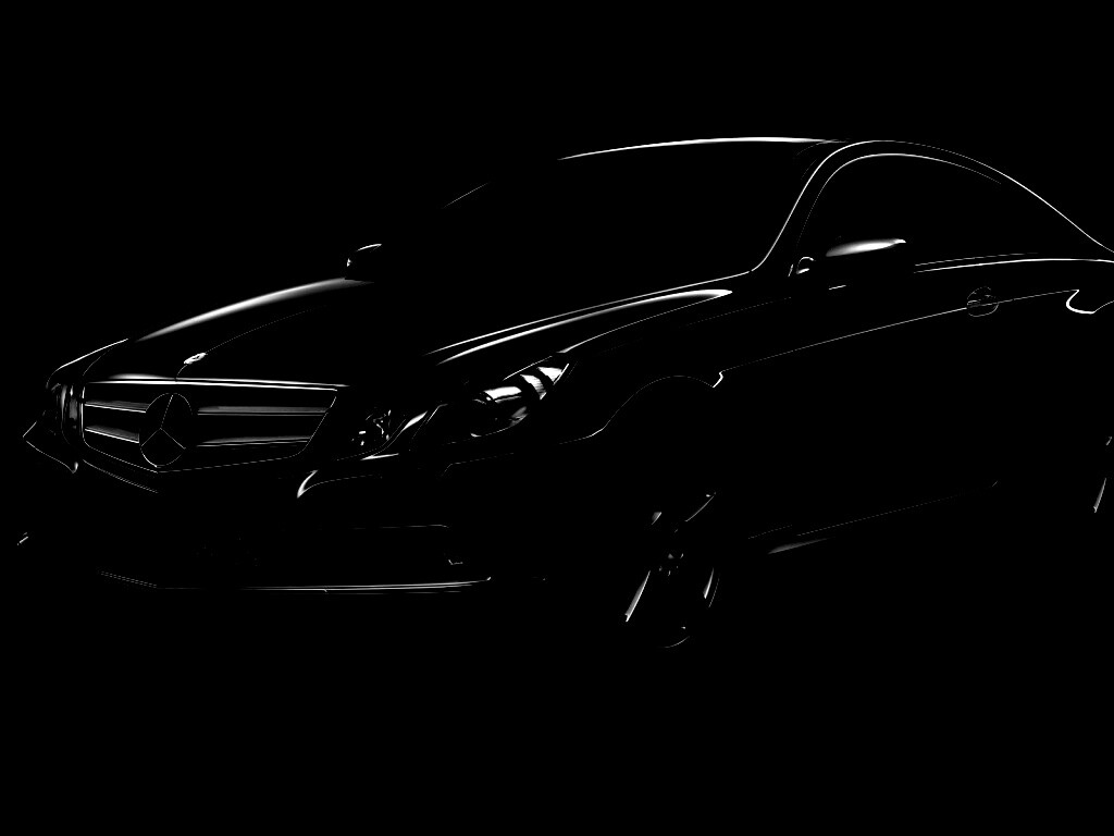 Черный Мерседес обои