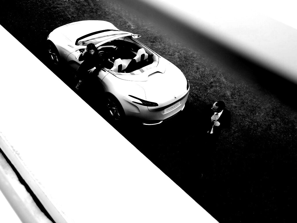 Пара у кабриолета Пежо обои