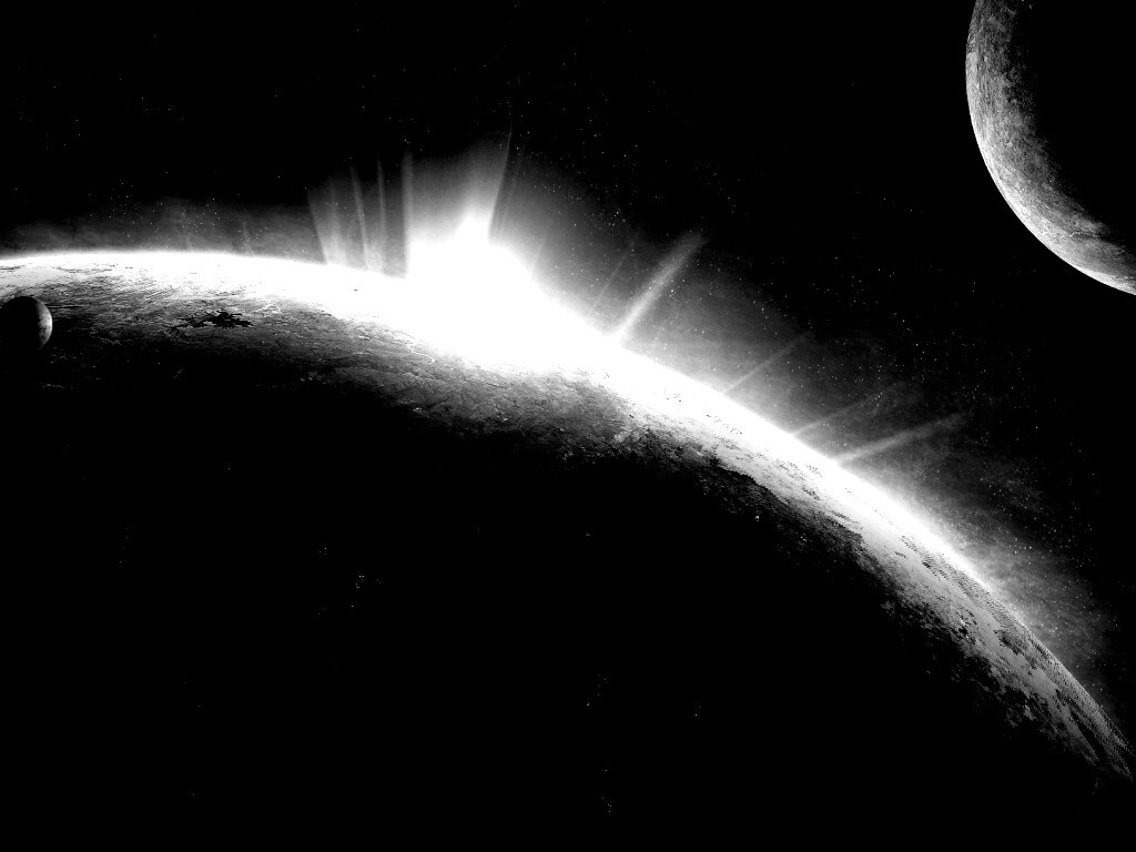 Восход над планетой обои