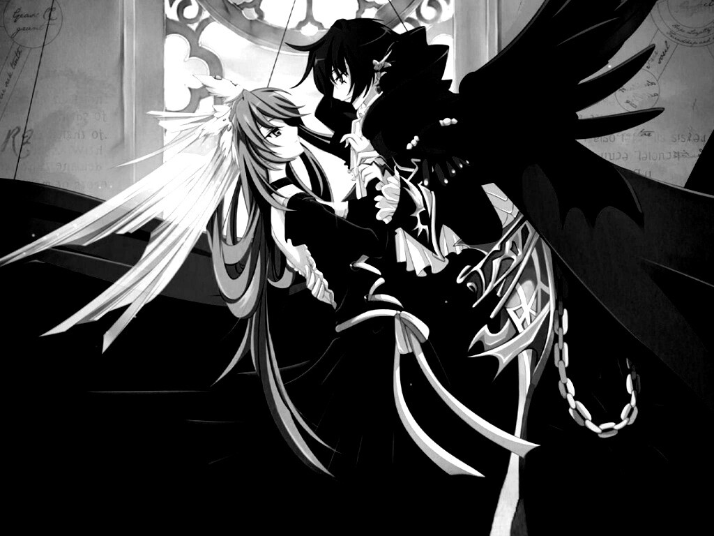 Танец под витражом обои