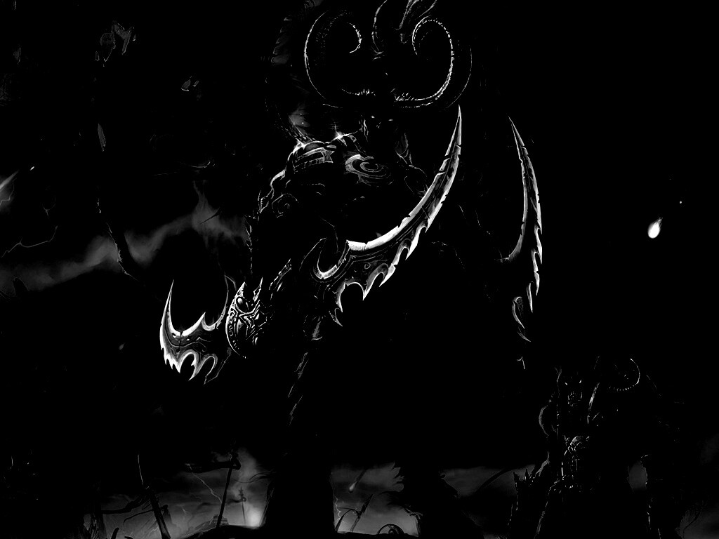 Иллидан с клинками обои