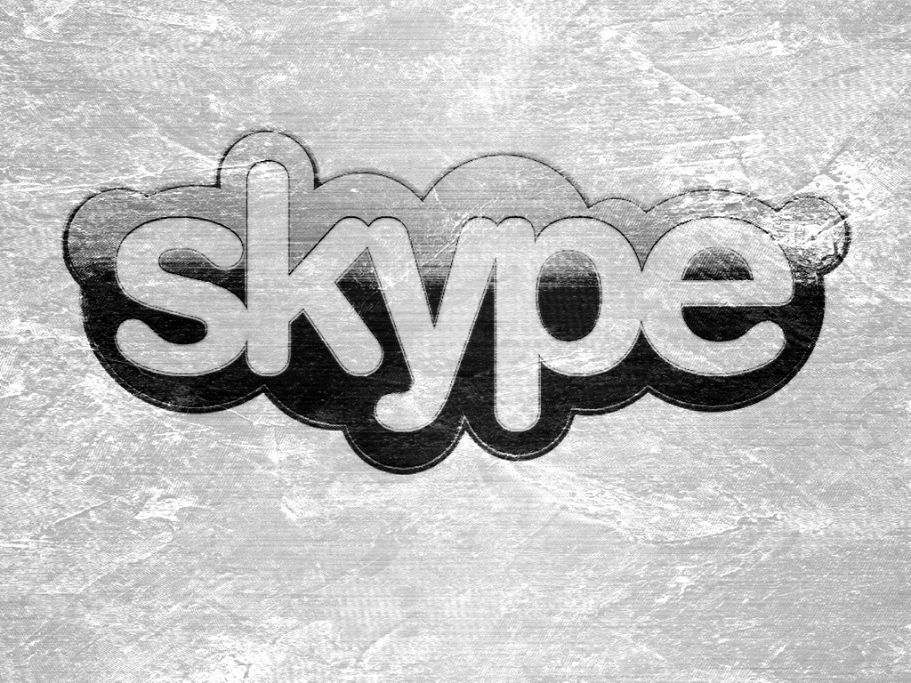 Логотип Скайп на доске обои