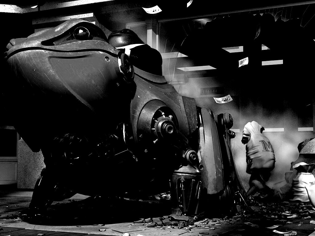 Боевой робот-жаба обои