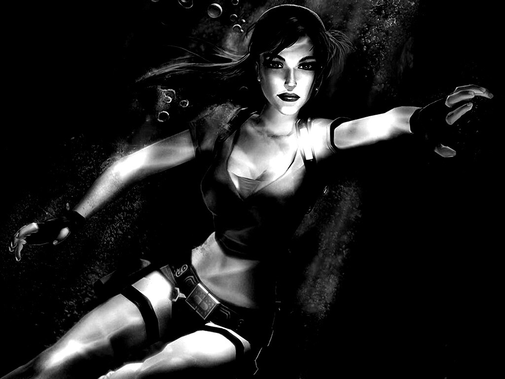 Лара под водой обои