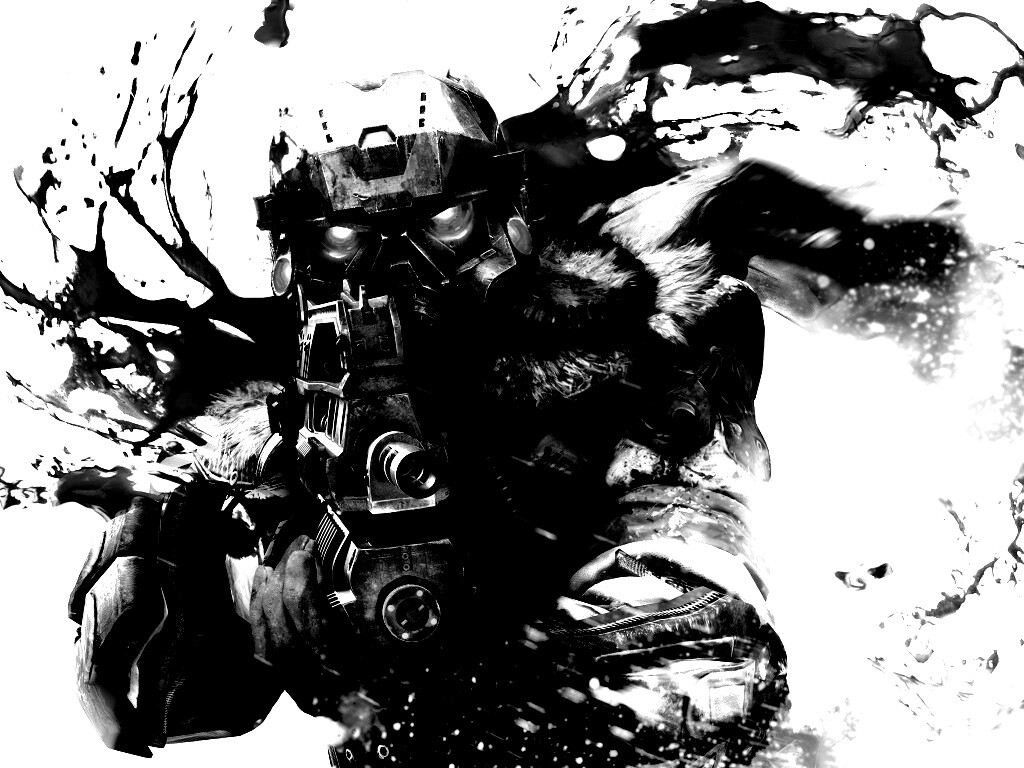 Боец в зимней форме обои