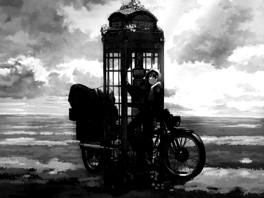 Парень в телефонной будке обои