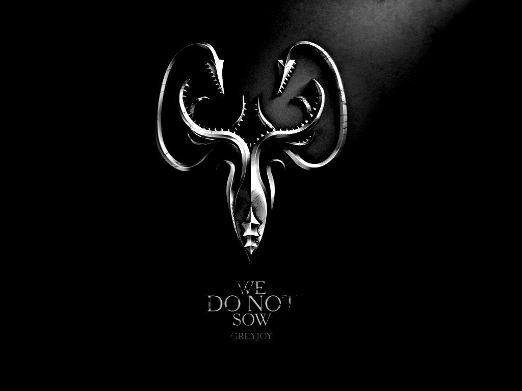 Металлический герб дома Грейджой обои