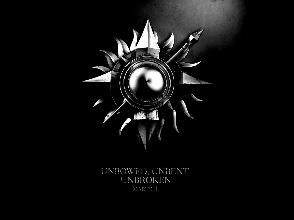 Металлический герб дома Мартелл обои