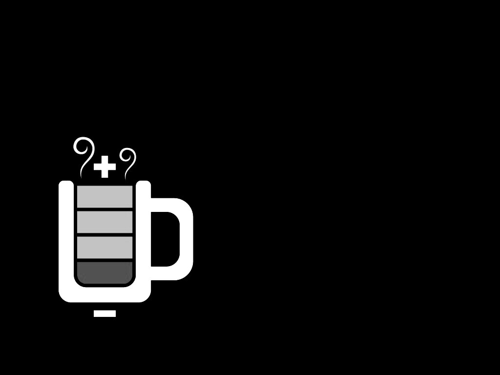 Зарядка от кофе обои