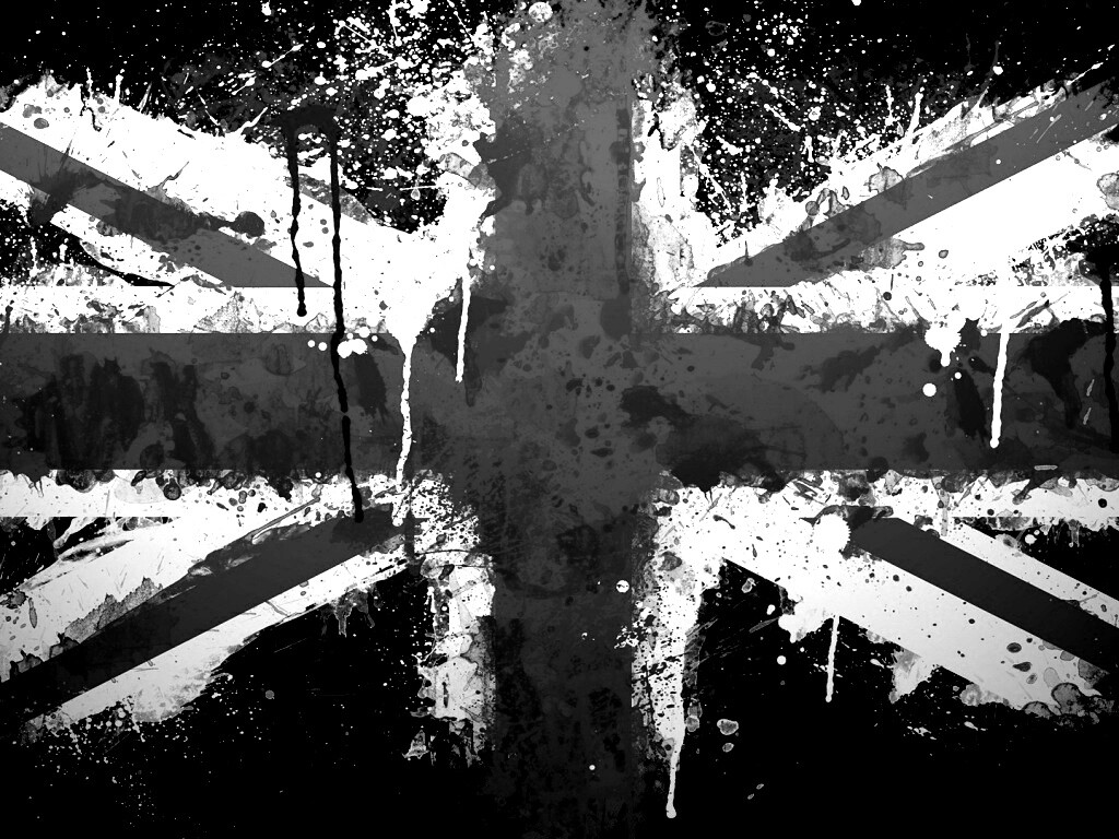 Британский флаг нарисованный краской обои