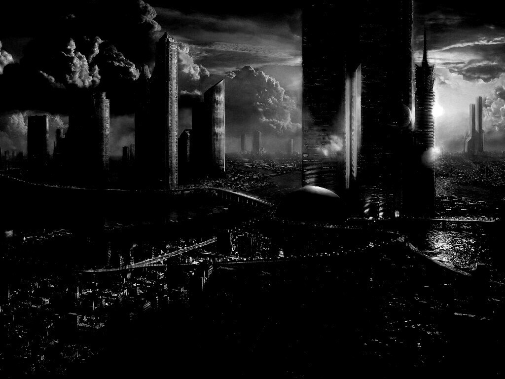 Город будущего обои