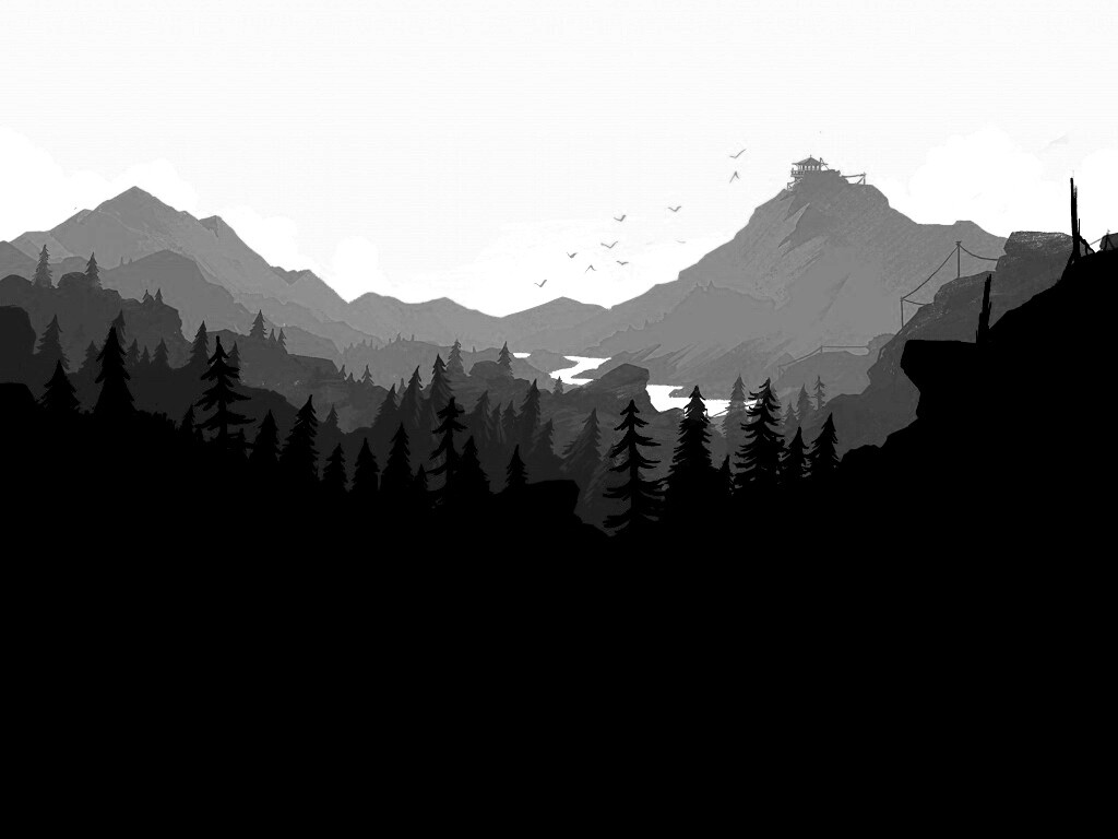 Красный Firewatch обои