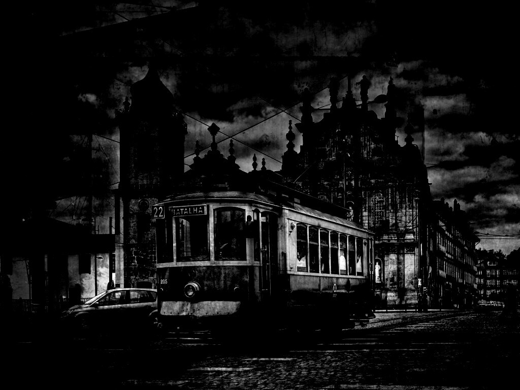 Старинный трамвай обои