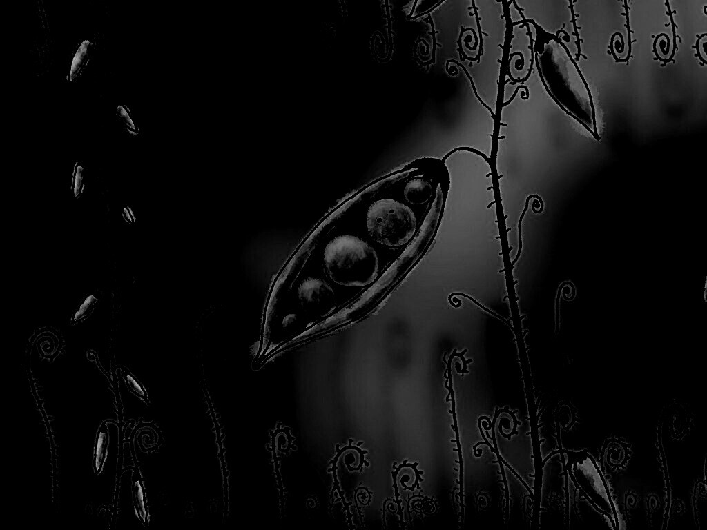 Мультяшная горошина обои