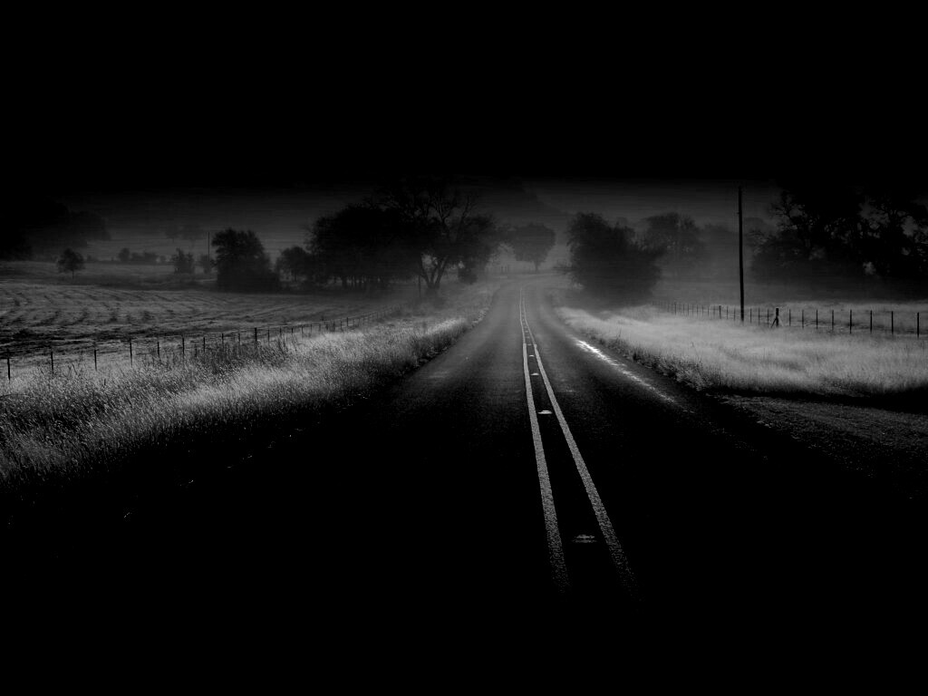 Туманная дорога обои