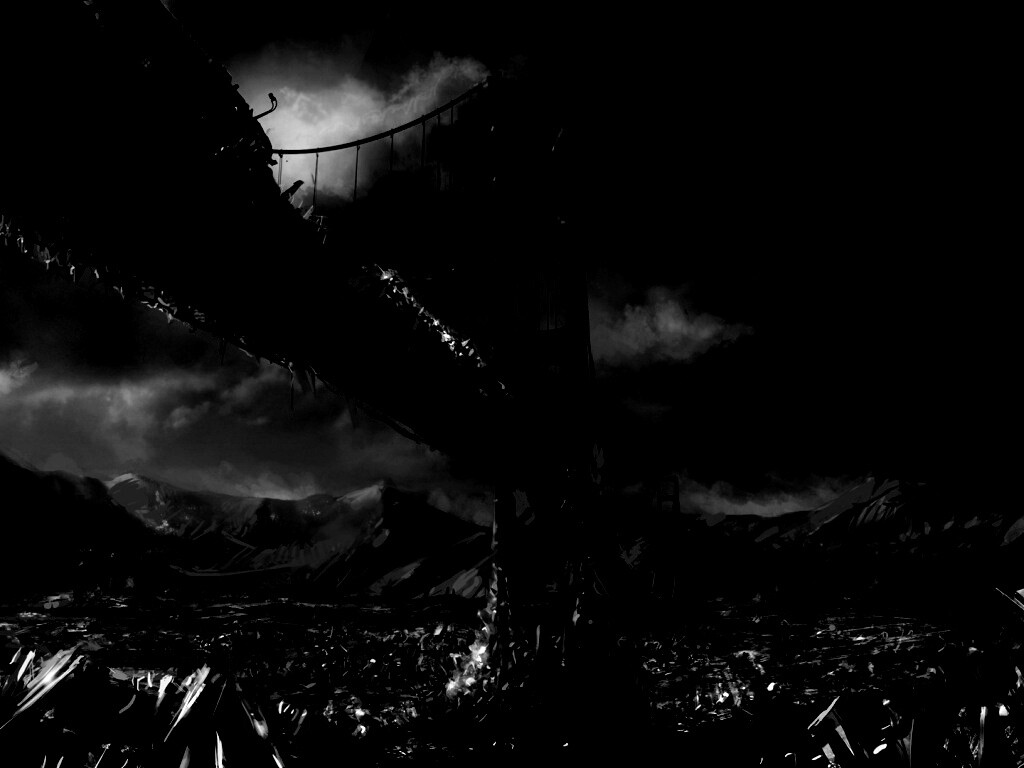 Постапокалиптические Золотые Ворота обои